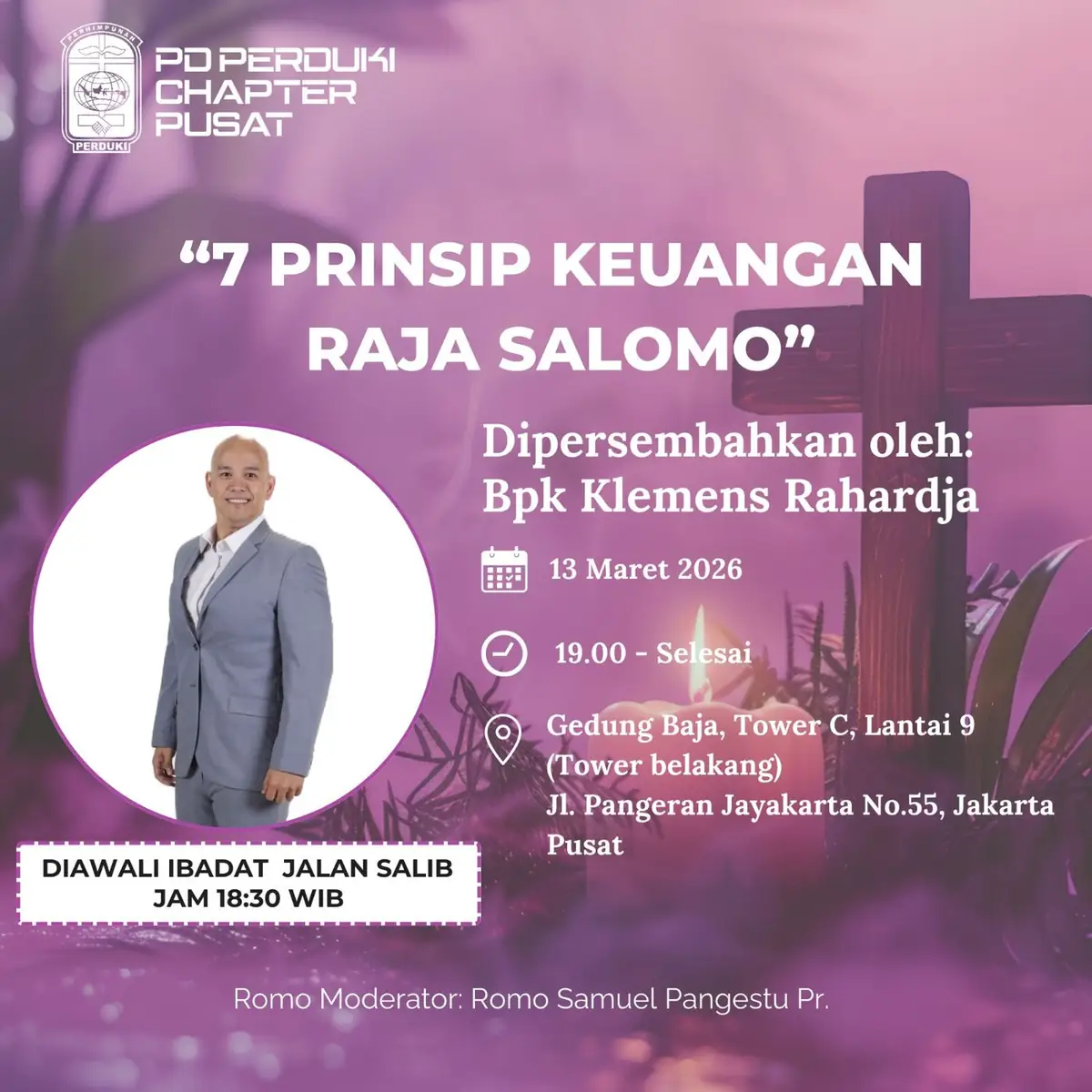 13 Maret 2026 – PD Perduki Chapter Pusat: 7 Prinsip Keuangan Raja Salomo